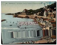 CPA Marseille La Corniche l'Anse du Prophete et le Restaurant Roubion