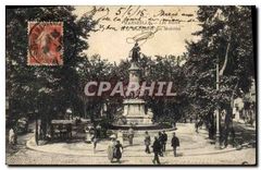 CPA Marseille Les Allees et le Monument des Mobiles