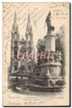 CPA Marseille Le Monument des Enfants des Bouches du Rhone et l'Eglise des Reformes