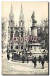 CPA Marseille Eglise des Reformes et Monument des Mobiles