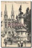 CPA Marseille Eglise St Vincent de Paul et Monument des Mobiles