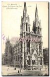 CPA Marseille Le Monument des Enfants des Bouches du Rhones et l'Eglise des Reformes