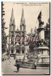CPA Marseille Eglise des reformes et monument des mobiles