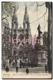 CPA Marseille Eglise des Reformes et Monument des Mobiles