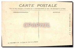 CPA Marseille Le Quai du Port et la Mairie