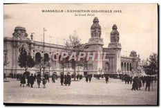 CPA Marseille Exposition Coloniale 1922 Le Grand Palais