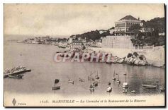 CPA Marseille La Corniche et le Restaurant de la Reserve