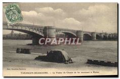 CPA Tarascon Beaucaire Le Viaduc du Chemin de fer traversant le Rhone