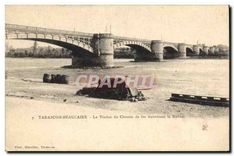 CPA Tarascon Beaucaire Le Viaduc du Chemin de fer traversant le Rhone