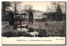 CPA Vernon (Eure) Le Chateau de Bizy et un coin du Parc