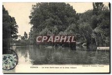 CPA Vernon (Eure) Le bras Saint Jean et le bras Hebert