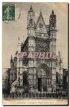 CPA Vernon (Eure) Facade de l'Eglise Notre Dame