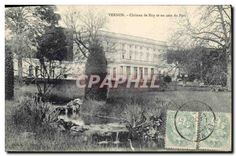 CPA Vernon (Eure) Chateau de Bizy et un coin du Parc