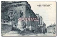 CPA Chambery (Savoie) Statue des Freres de Maistre Chateau des Ducs de Savoie