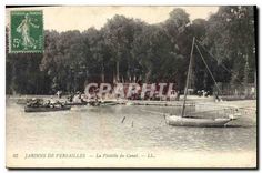 CPA Jardins de Versailles La Flottille du Canal