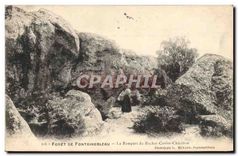 CPA Foret de Fontainebleau Le Rempart du Rochet Cuvier Chatillon 