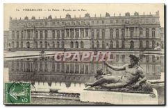 CPA Versailles Le Palais Facade sur le Parc 