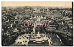 CPA Versailles Panorama du Chateau et des Jardins 