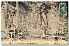 CPA Palais de Fontainebleau Chambre du Pape Pie VII
