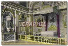CPA Musee de Versailles Chambre a coucher de Louis XIV 