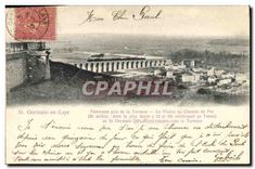 CPA Saint Germain en Laye Panorama pris de la Terrasse Le Viaduc du Chemin de Fer 