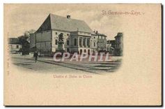 CPA Saint Germain en Laye Theatre et Statue de Thiers 