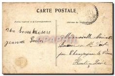 CPA Versailles La Cour de Marbre statue de Louis XIV 