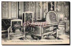 CPA Palais Fontainebleau Le Chapeau de l'Empereur et le berceau du Roi de Rome 