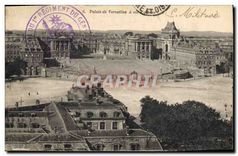 CPA Palais de Versailles a vol d'oiseau 