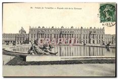 CPA Palais de Versailles Facade cote de la Terrasse 