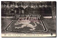 CPA Lyon Le Parc de la Tete d'Or Armoiries de la Ville de Lyon 