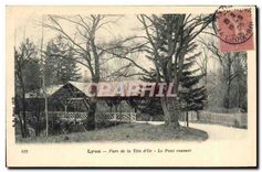 CPA Lyon Parc de la Tete d'Or Le Pont Couvert 