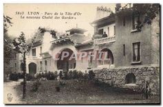 CPA Lyon Parc de la Tete d'Or Le nouveau Chalet des Gardes 