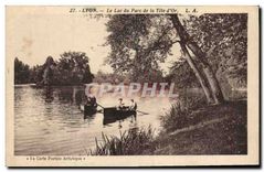 CPA Lyon Le Lac du Parc de la Tete d'Or 