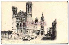 CPA Lyon Notre Dame de Fourviere La Facade 