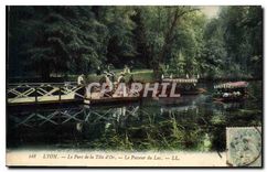 CPA Lyon Le Parc de la Tete d'Or Le Passeur du Lac 
