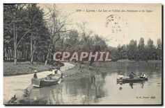 CPA Lyon Le Lac et l'Allee des Pecheurs a la Ligne 