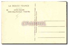 CPA Nice Alpes Maritimes Vieille Rue