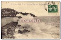 CPA Nice Coup de mer Rauba Capeu Terrasse du Soler 