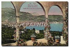 CPA Nice Baie des Anges entre les fieurs 