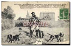 CPA Tarascon Tartarin d'apres une vieille estampe conservee a la bibliotheque de la ville  Chien Cha