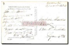 CPA Tarascon Bouches du Rhone Le Rhone et Chateau du Roy Rene 