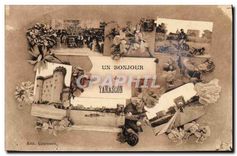 CPA Un Bonjour de Tarascon 