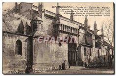 CPA Tarascon Facade de L'Eglise Ste Marthe 