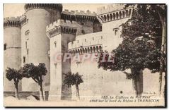 CPA Le Chateau du Roi Rene situe sur le Bord du Rhone a Tarascon 