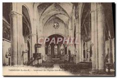 CPA Tarascon B du R Interieur de l'Eglise Ste Marthe 