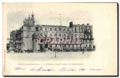 CPA Saint Germain en Laye Le Chateau facade Ouest en restauration 