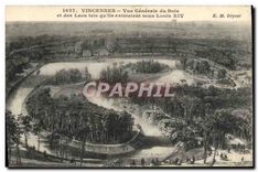 CPA Vincennes Vue Generale du Bois et des Lacs tels qu-ils existaient sous Louis XIV 