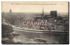 CPA Paris Panorama de Paris pris de St Gervais 