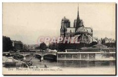 CPA Paris L'Abside de Notre Dame 